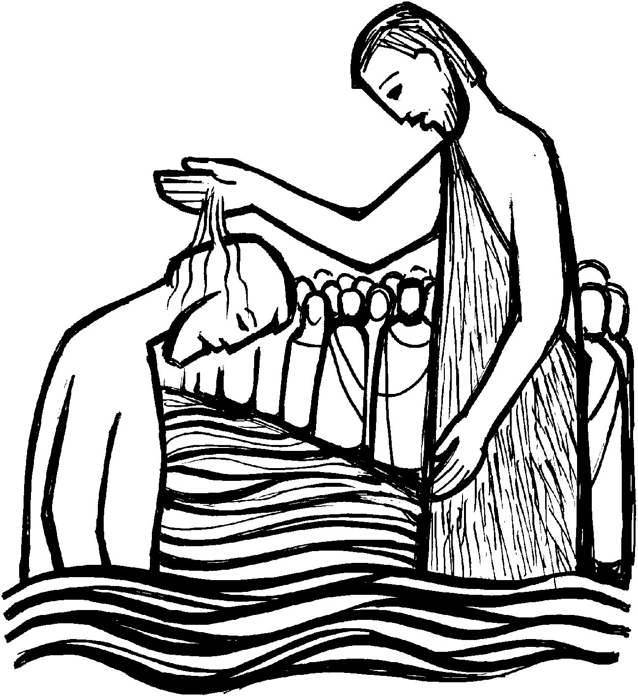baptism of the lord clipart - photo #32